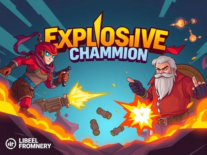 Explosive Champion Game Banner Showcasing Bomb Battles